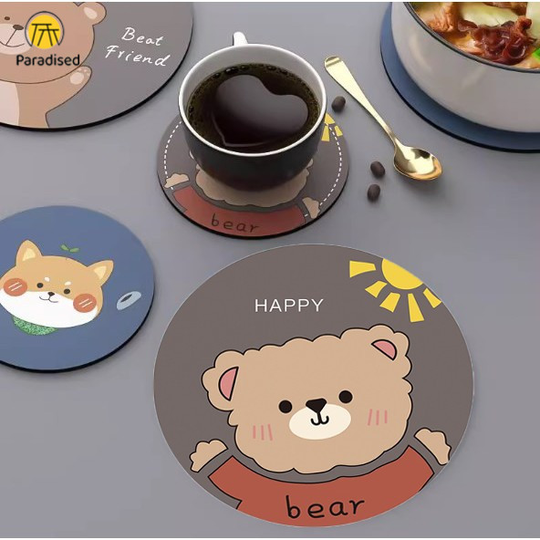 Paradised Alas Piring Dan Tatakan Gelas / Alas Meja / Taplak Meja / Tatakan Gelas Anti Air Dan Minya