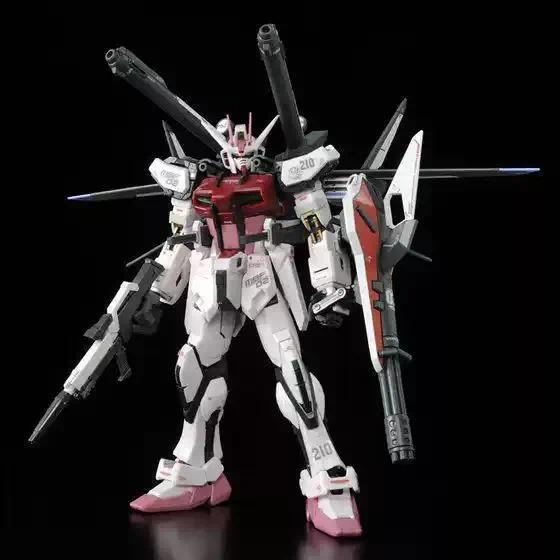 Bandai Genuine RG STRIKE ROUGE+IWSP Gundam Anime Action Figure Robot Collectible Assembly Model Toys