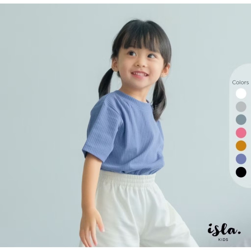 TSHIRT WAFFLE KIDS / KAOS WAFER ANAK TANGAN PENDEK