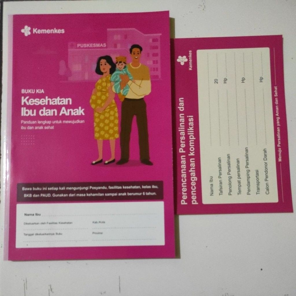 buku KIA 2025 versi terbaru buku pink buku hamil buku dokter