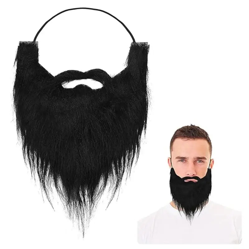 GRSG NEW TREND Jenggot Palsu /Jenggot imitasi palsu hitam Untuk Kostum Cosplay halloween /fake beard