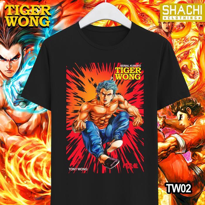 (COD) Kaos Tiger Wong Komik Jadul Tony Wong 02 - Color Premium NSA 24s - S