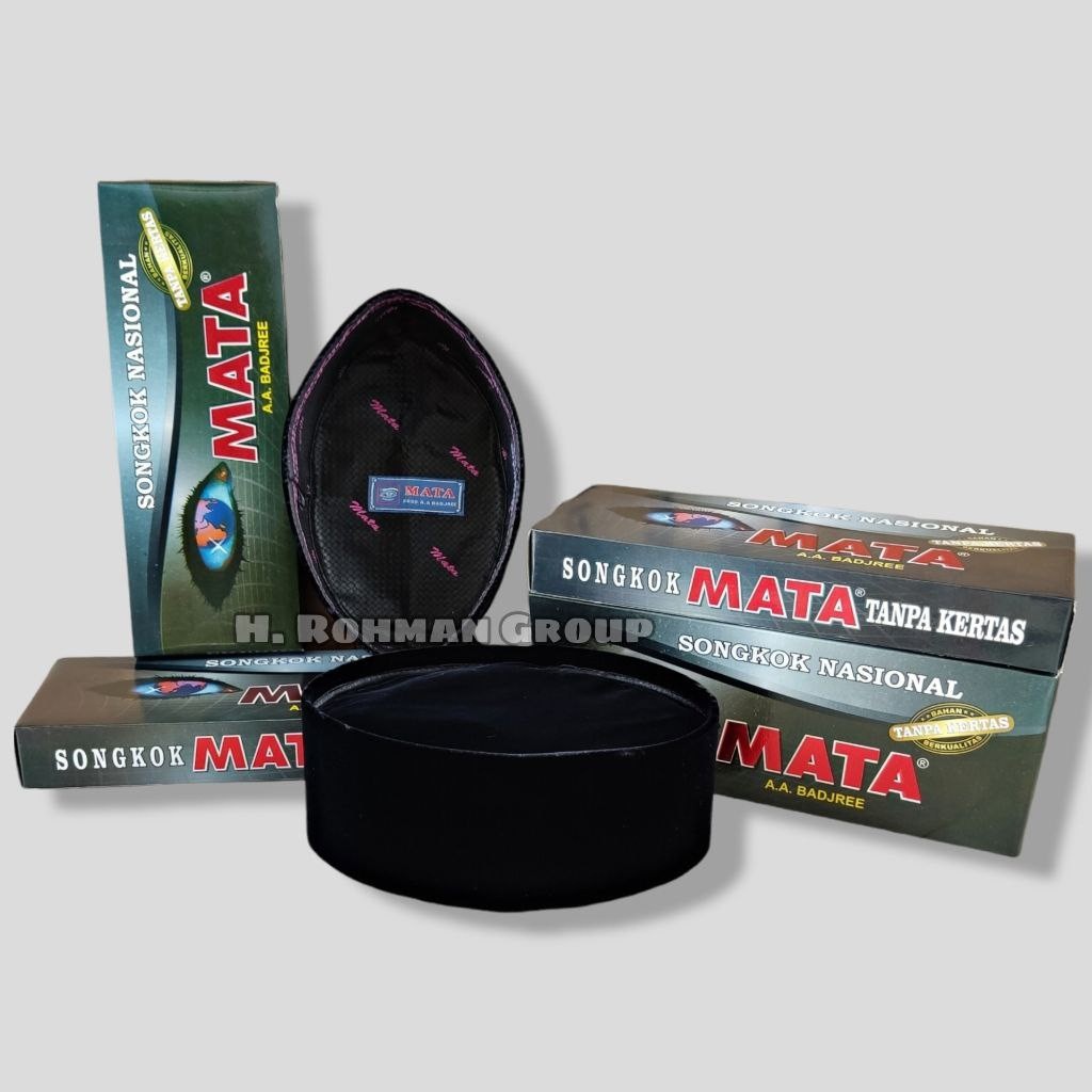 Peci Kopiah Kopeah Hitam Cap Mata Original Songkok Nasinal Mata Tanpa Kertas