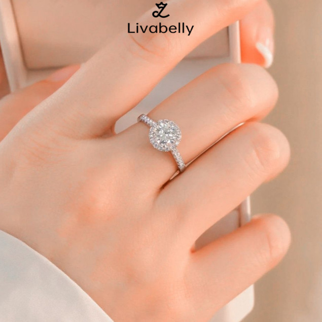 COD Cincin Titanium Wanita Pria Adjustable Cincin couple pasangan Anti Karat Luntur Berlian Melingka