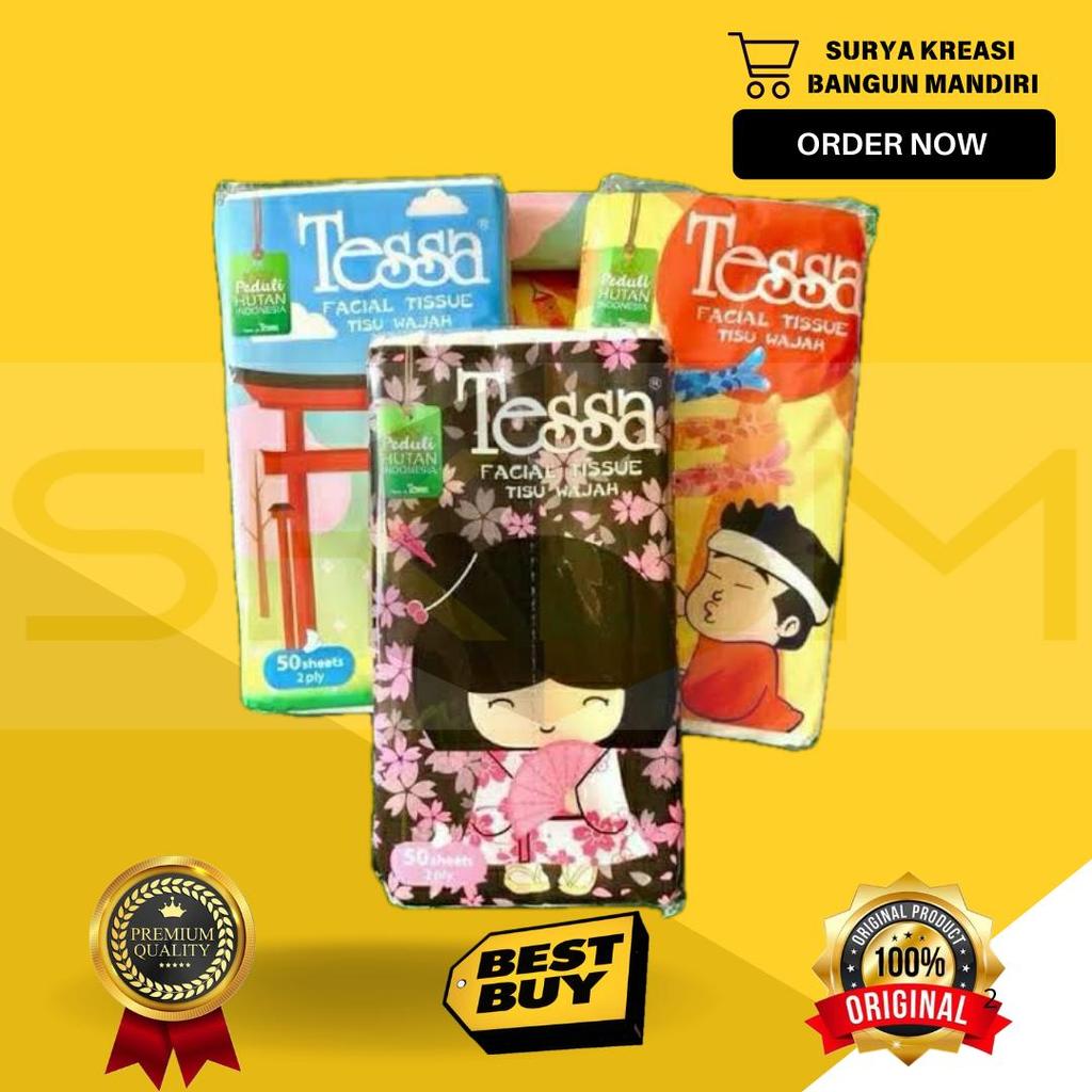 TISU TESSA - TISU TRAVEL - TISSUE TESSA 50 SHEETS 2 PLY - TISU TESSA TRAVEL - TESSA TRAVEL PACK