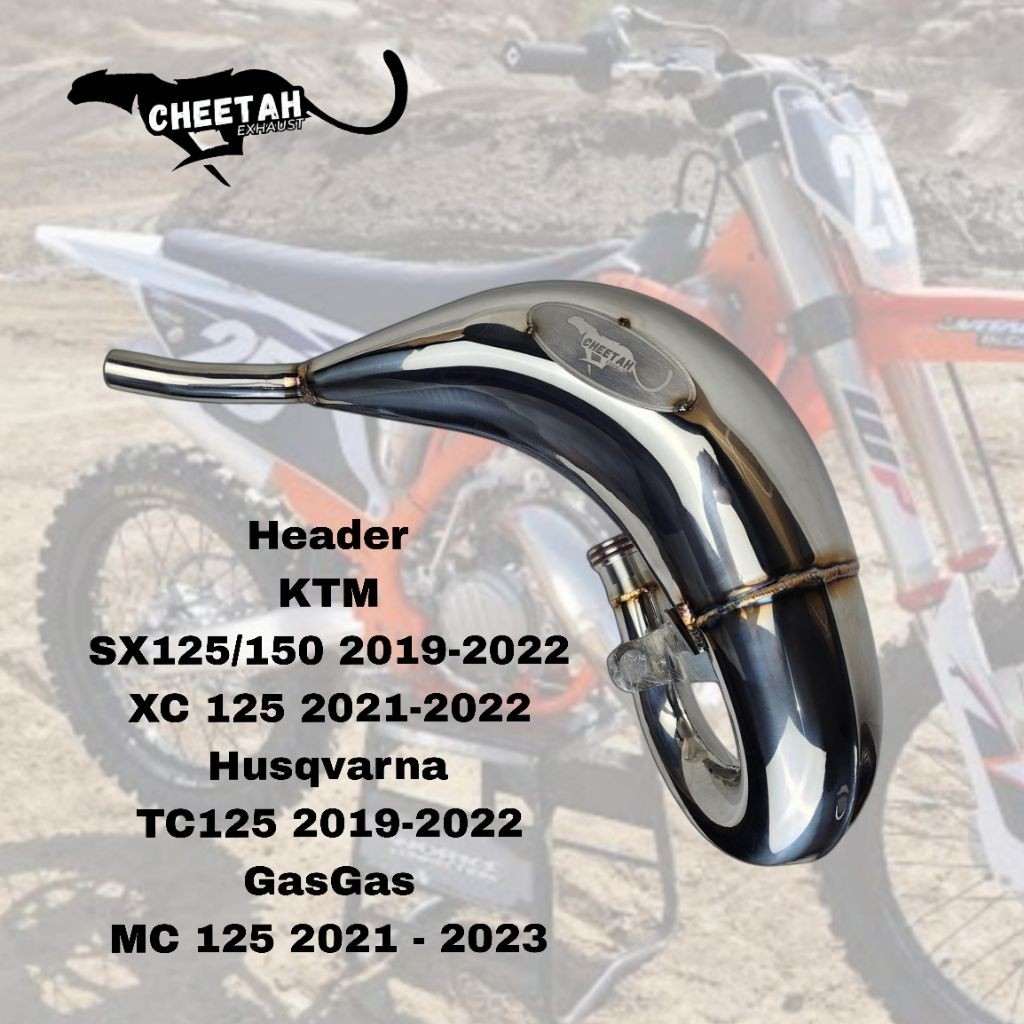 Header / Perut Knalpot Cheetah KTM Husq GasGas 125/150