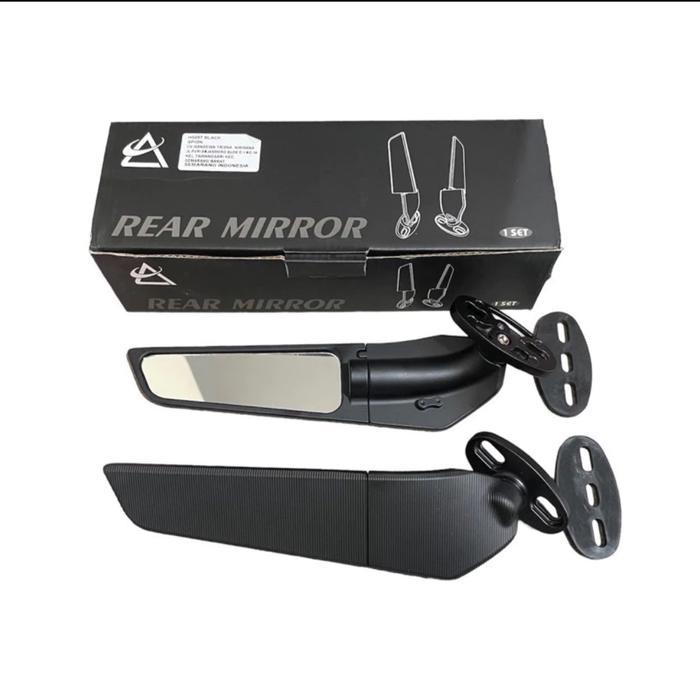 [yooyoo sparepart] Spion Wingppet Cbr150 cbr250 Ninja250 Gsx150 R15 Xmax Nmax Bahan Full Cnc