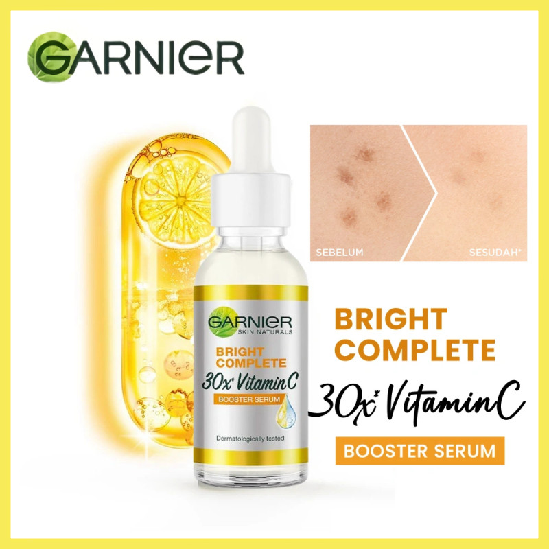 Garnier Serum Vitamin C 30ml Garnier Bright Complete Vitamin C - Cepat Cerahkan Noda Hitam & Samarka