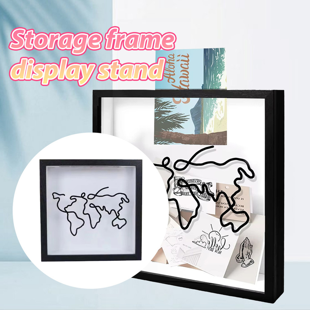 [20*20cm] Kotak Pajangan Foto Cocok untuk mengoleksi karcis, tiket pesawat, dan koin peringatan Bing