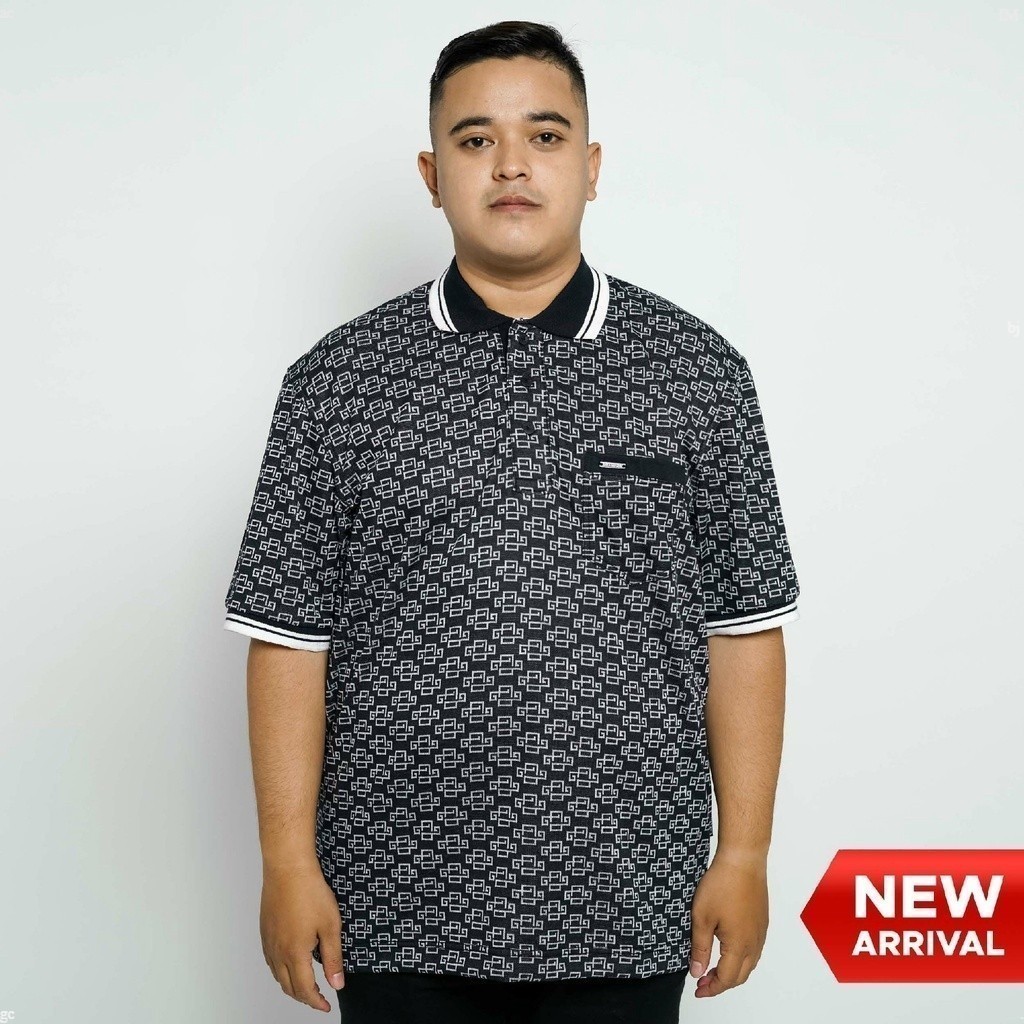 Cressida |  Kaos Kerah Big Size Polo Shirt Jumbo Pria Baju Cowok  - PMWES.FB031X