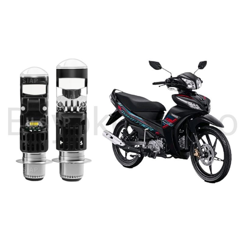 1pcs Lampu depan LED H6 Mini BiLED motor Yamaha jupiter Z1 Byk