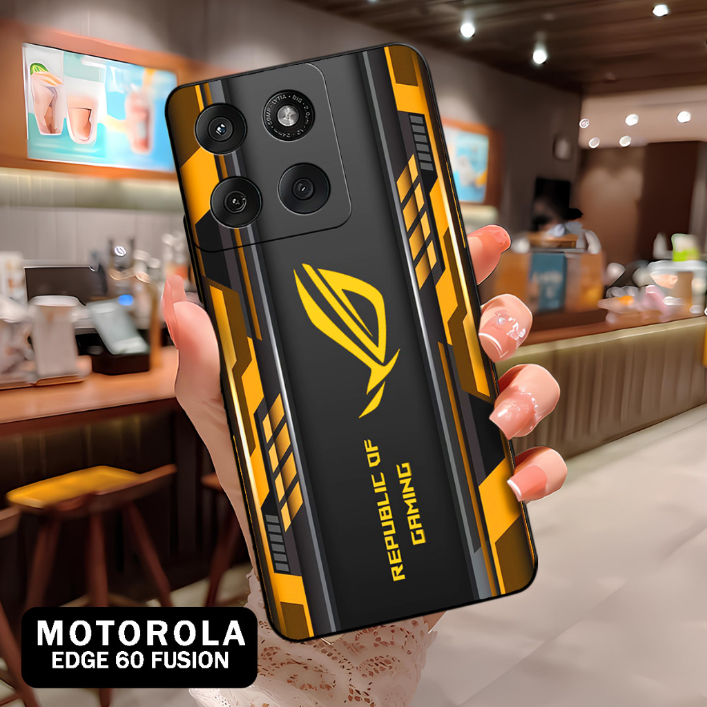 ( BT 3 ) Softcase Silikon hp Motorola Edge 60 Fusion l full karet lentur Untuk  Camera l Silicone l 