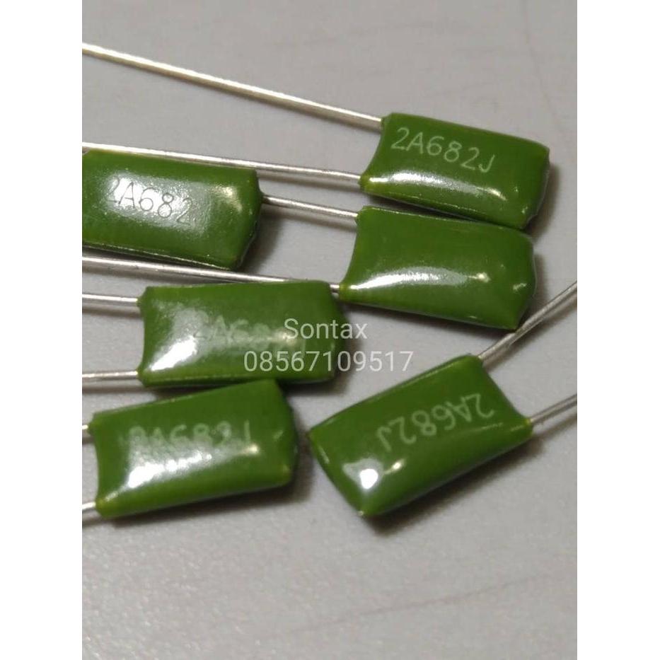 6n8 682 polystyrene milar capacitor kapasitor kertas film japan ...Eletronik