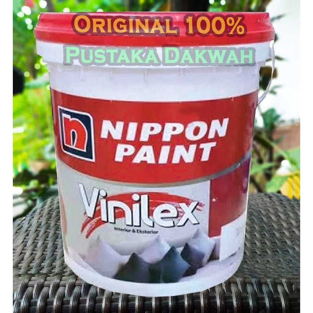 Cat Tembok Nippon Paint Vinilex Interior Eksterior 25 kg Putih 300SS Cat Tembok Putih Cat Tembok Nip