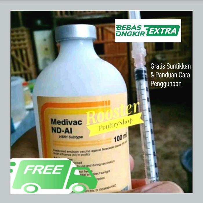 Bird.ID Vaksin Ayam ND AI Pencegahan Tetelo dan flu Burung 100 ml - 100 ml
