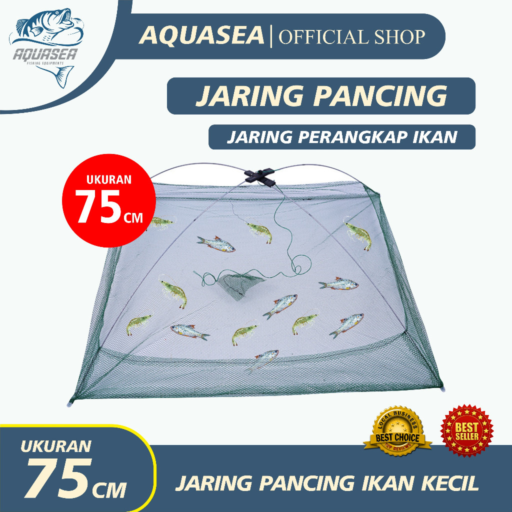 PASAR PELAUT Jaring Perangkap Udang Kepiting Ikan Kecil Model Segiempat  Perangkap Kepiting Ikan mur