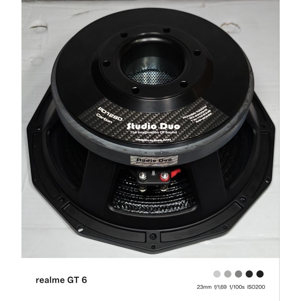 Komponen Speaker / 12 Inch / Studio Duo PD1280 Carbon / VC 4 IN / STD PD1280 PD 1280 / 93 dB - RMS 1