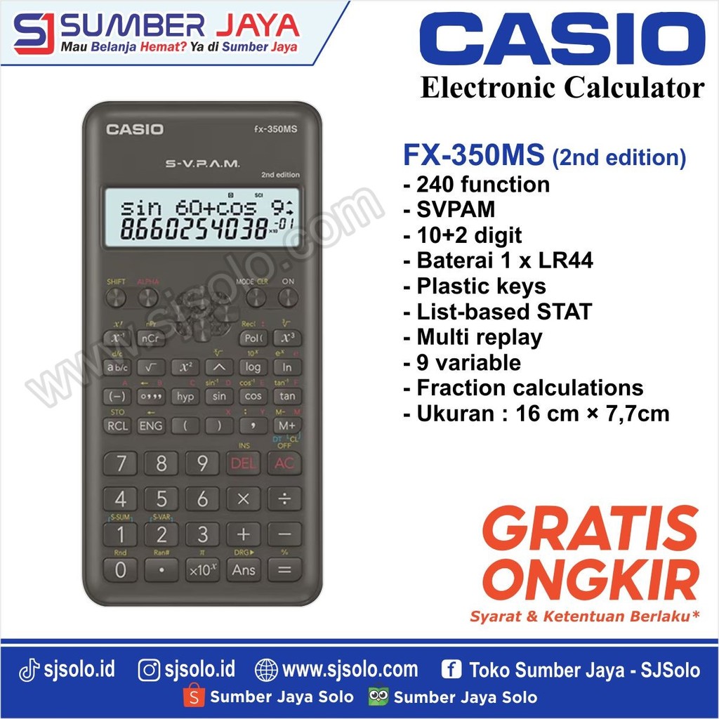 Kalkulator CASIO Kalkulator Scientific FX-350 MS