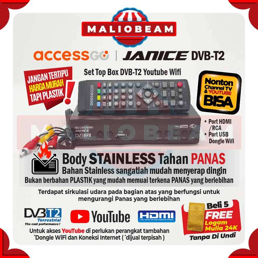 PROMO 12.12  Set Top Box Janice DVB-T2 Wifi 1080P