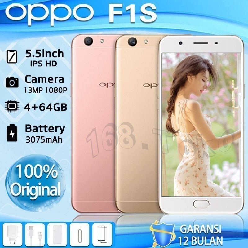 HP OPPO F1S RAM 4/64GB sidik jari ponsel pintar 4g garansi Garansi 12 bulan [Promosi]