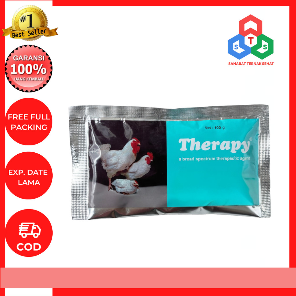 THERAPY 100 GRAM MEDION - Therapy Ayam - Obat Ayam Antibiotik Ayam Obat Crd Koksi Coryza Snot Flu Ay