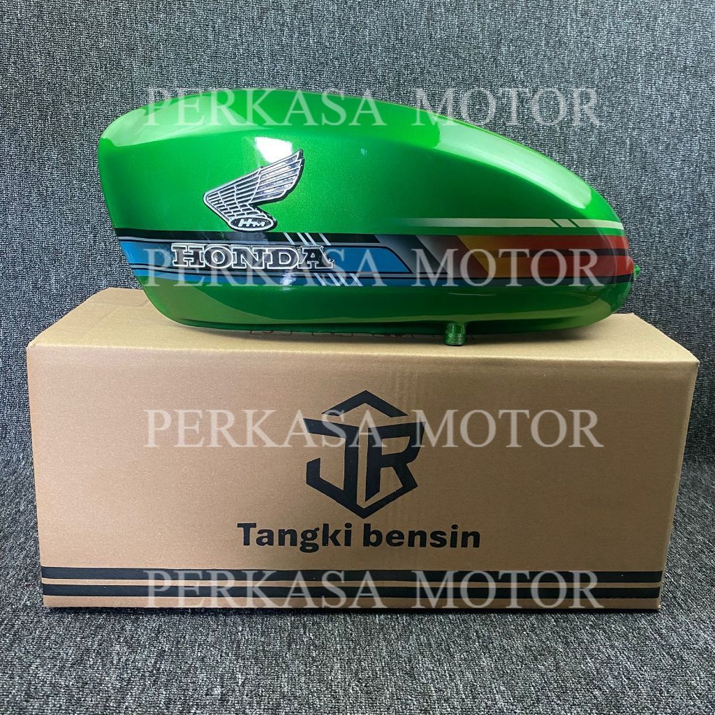 Tangki CB 100 003 Warna Hijau – Tangki Bensin Honda CB100 Retro Classic