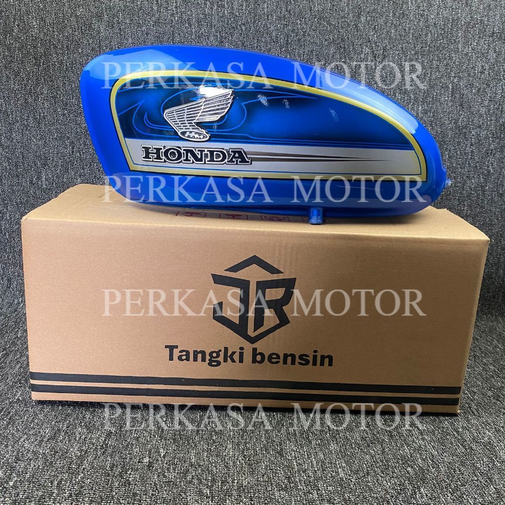 Tangki CB 100 009 Warna Biru – Tangki Bensin Honda CB100 Retro Classic
