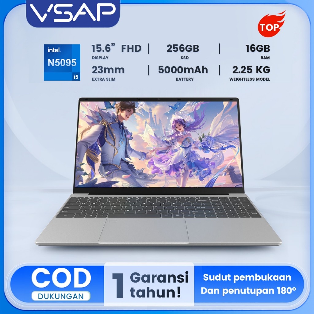 Laptop HP 14S N5095 RAM 16GB 256G SSD Baru Laptop Windows 11