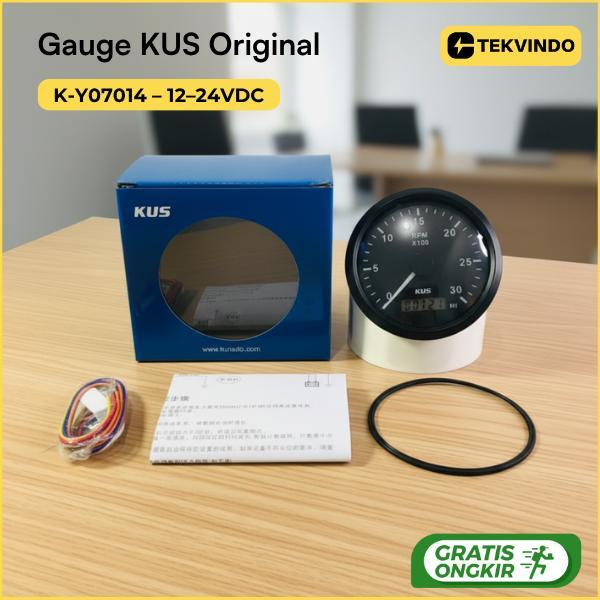 Tachometer Hour Meter KUS K-Y07014 Original RPM Meter Panel Putaran Mesin Genset
