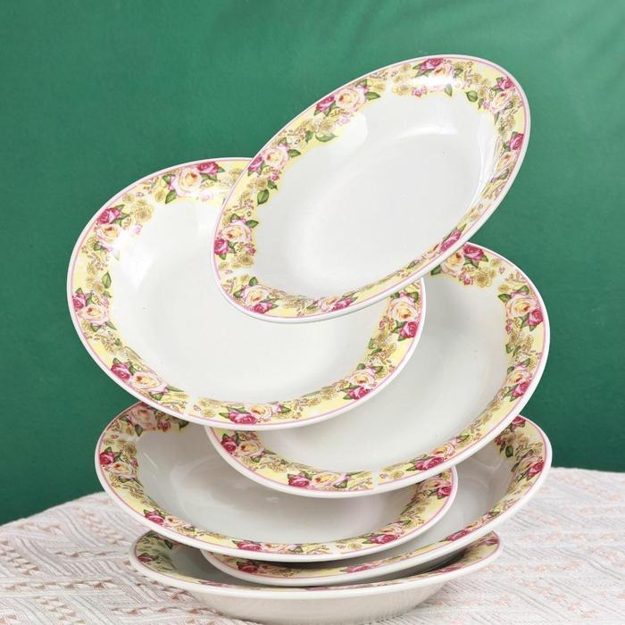 Vicenza Piring Sup 9.25 inch (6 pcs) SPA3620 - Mawar