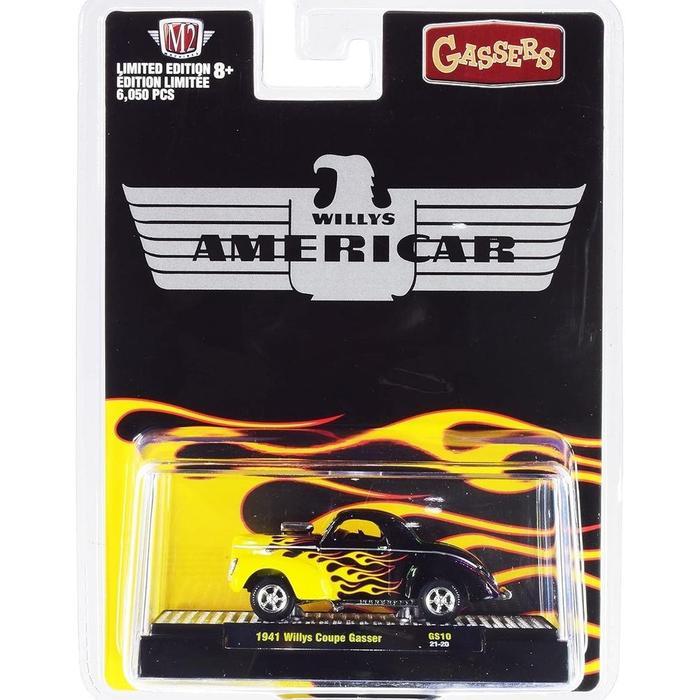 GND48 31600-GS10 - M2 Machines 1941 Willys Coupe Gasser "Americar" 1:64 Scale Model