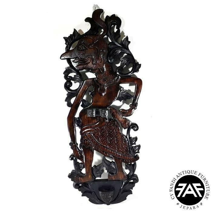 blawong keris tokoh wayang petruk kayu jati ukiran jepara HK2