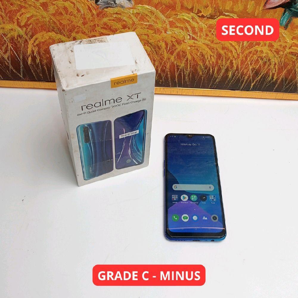 REALME XT 8/128 GB GRADE C -  MINUS HP SECOND ORIGINAL SINAR MUTIARA CELL
