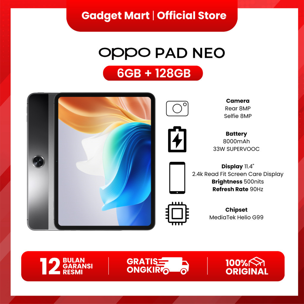 OPPO Pad Neo 6GB/128GB - Garansi Resmi