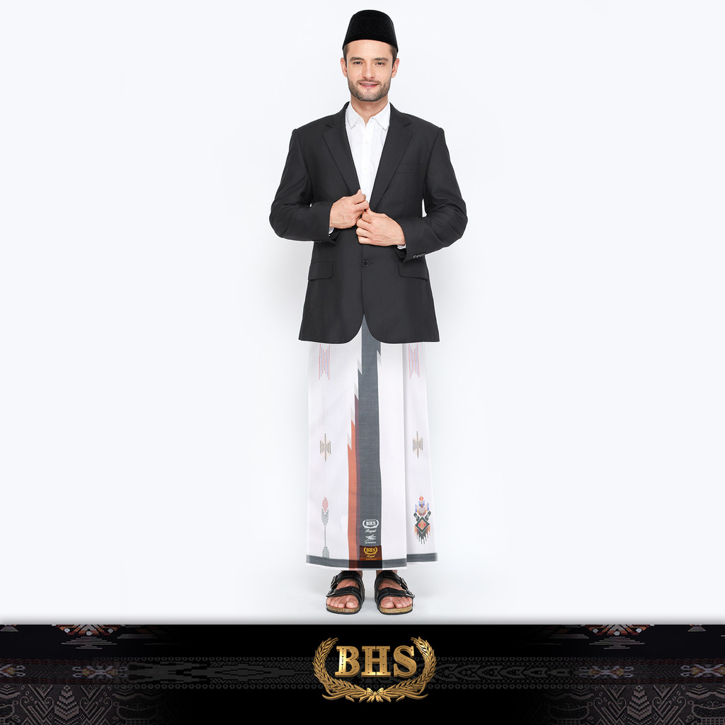 Sarung BHS Royal Gold Motif R62 STA Putih 02