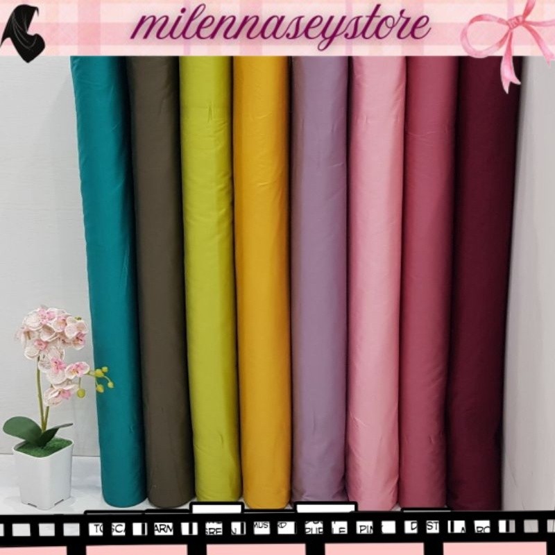 TERBARU NEW ARRIVALS Kain Katun Jepang Katun Twill Minyak polos (Harga per 0,5m) SKPD