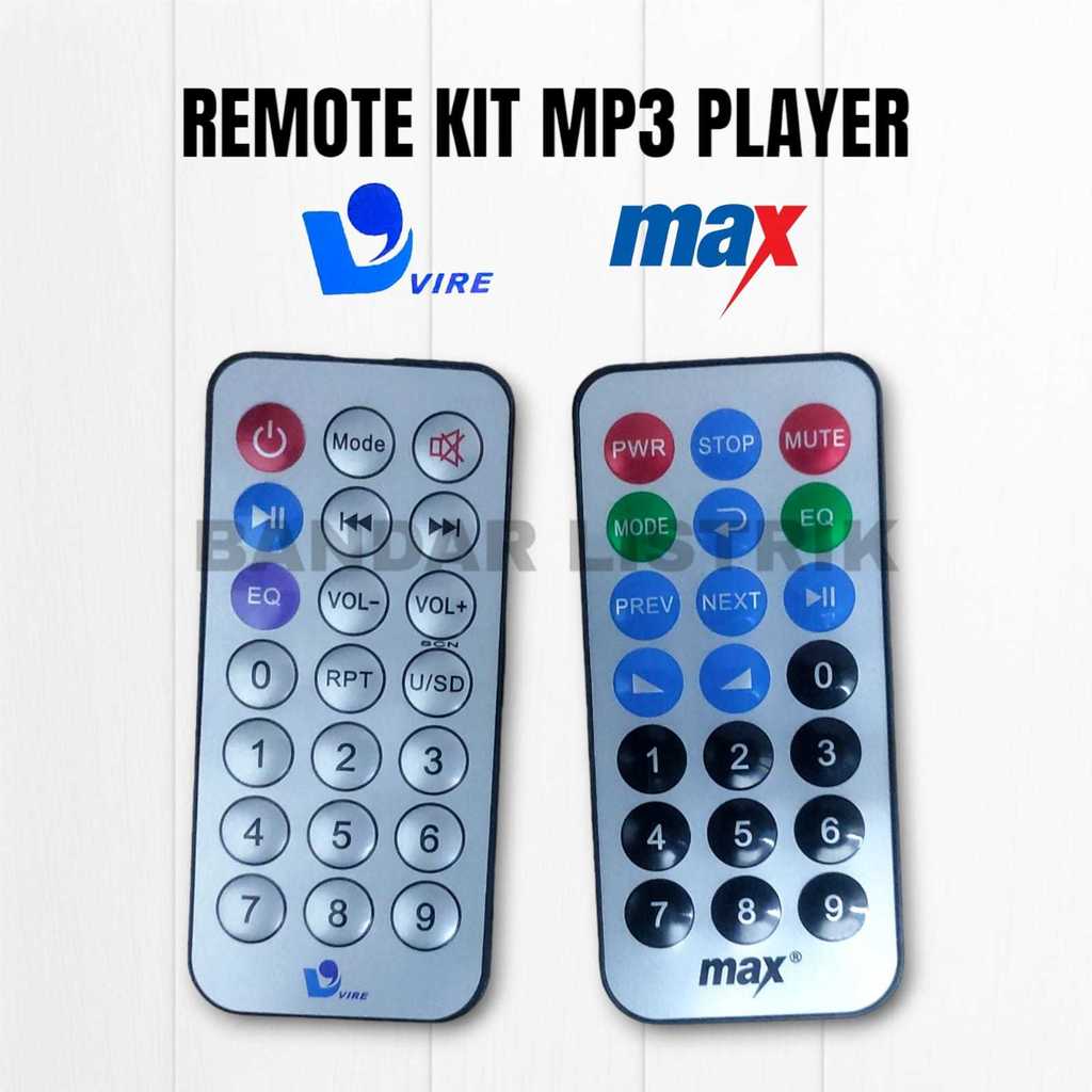 VIRE / MAX Remote Kit MP3 Player Bonus Baterai