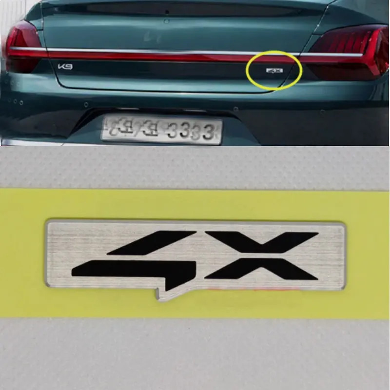 4X logo Applicable to K8 K9 Elantra Sonata SPORTAGE KX5 K4 K5 AWD4WD