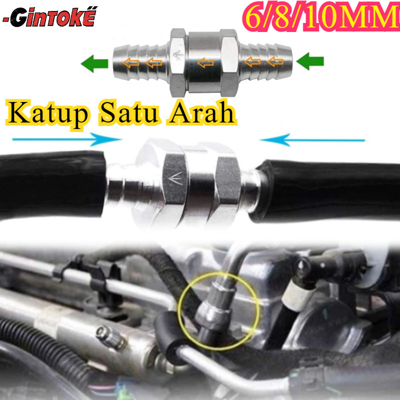 6/8/10MM Katup Satu Arah/Petrol Diesel Aluminum Alloy Valve/One Way Non Return Check Valve/Katup Sat