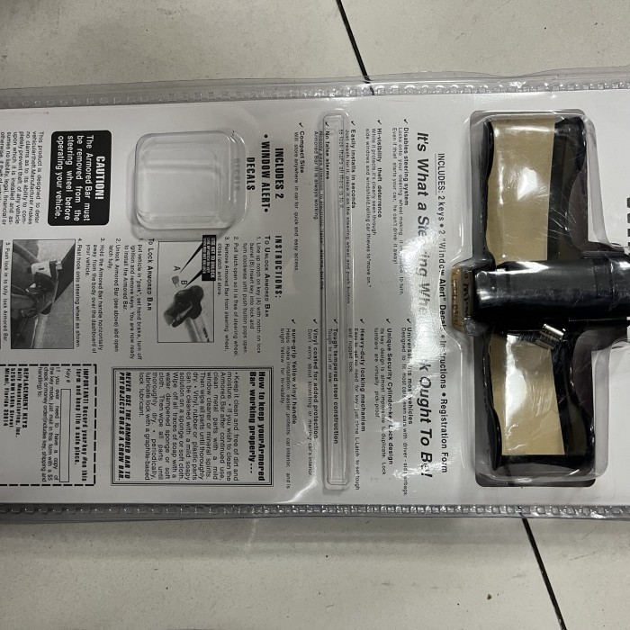 KUNCI STIR MOBIL UNIVERSAL ARMORED BAR Safety Lock Armored