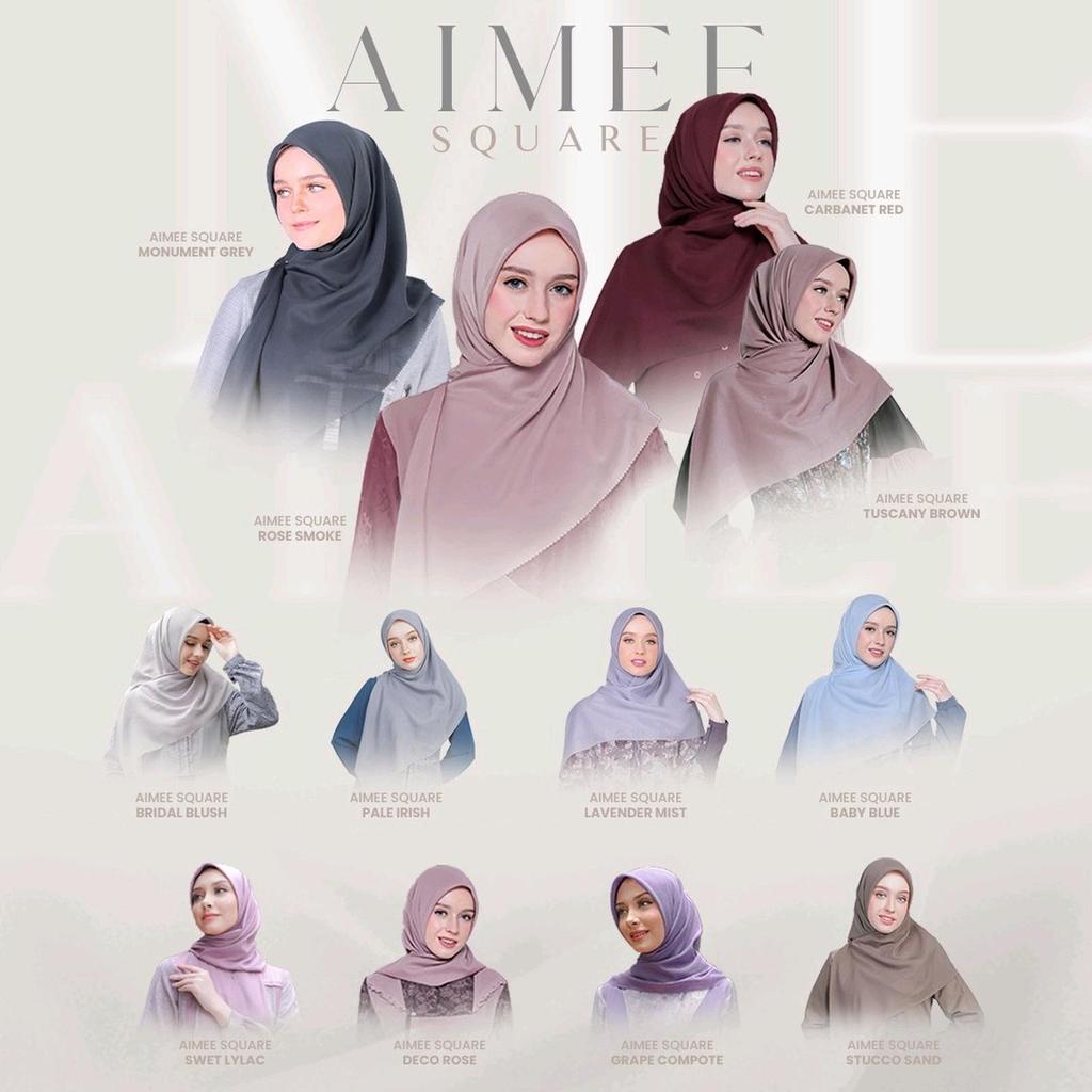 ETHICA HIJAB AIMEE SQUARE || KERUDUNG SEGI EMPAT POLOS BAHAN VOAL || PROMO BAZAR
