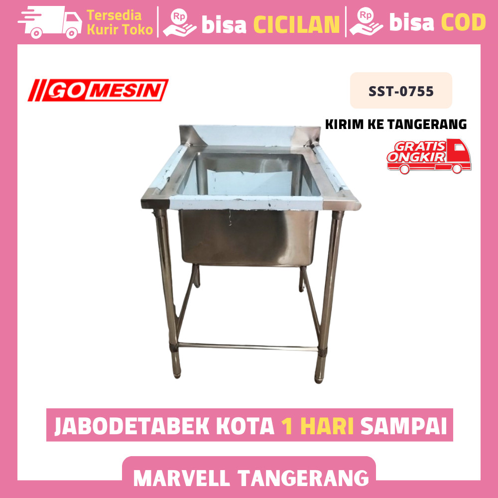 Wastafel Cuci Piring GOMESIN SST 0755 / Tempat Cuci Piring Stainless