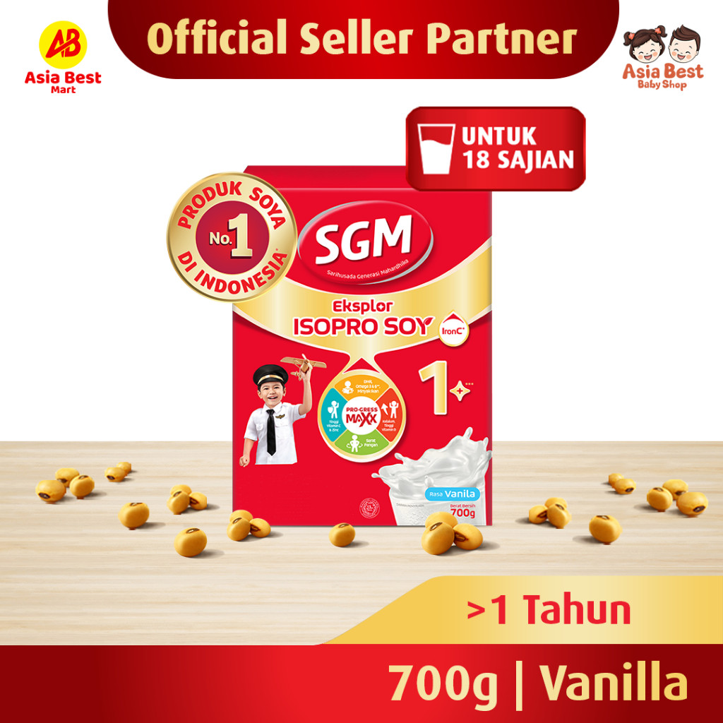 Sgm 700gr Soya 3 Vanila Madu 1-5 Tahun Susu Formula Bubuk Pertumbuhan Anak - ASIA BEST
