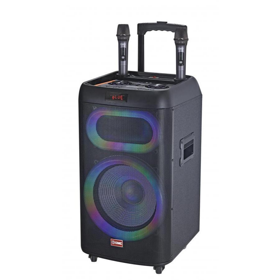 Speaker Trolley Portable GMC 898H – Bluetooth Karaoke Speaker 12" – 250W, USB, AUX, Guitar, Dual UHF