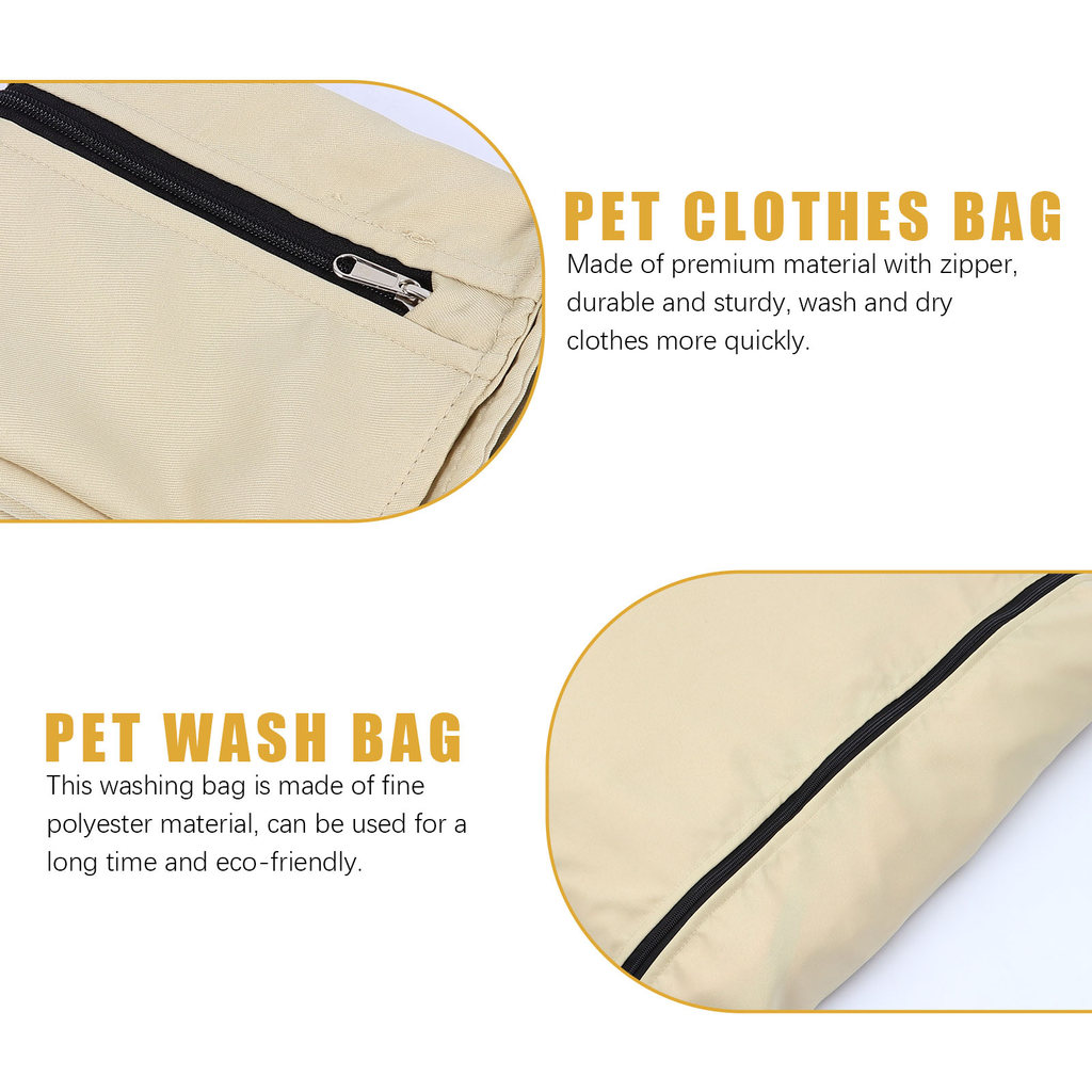 Pet Wash Bag Large Capacity Dog Laundry Bag Home Travel Storage Heavy Duty Polyester Washing Holder 