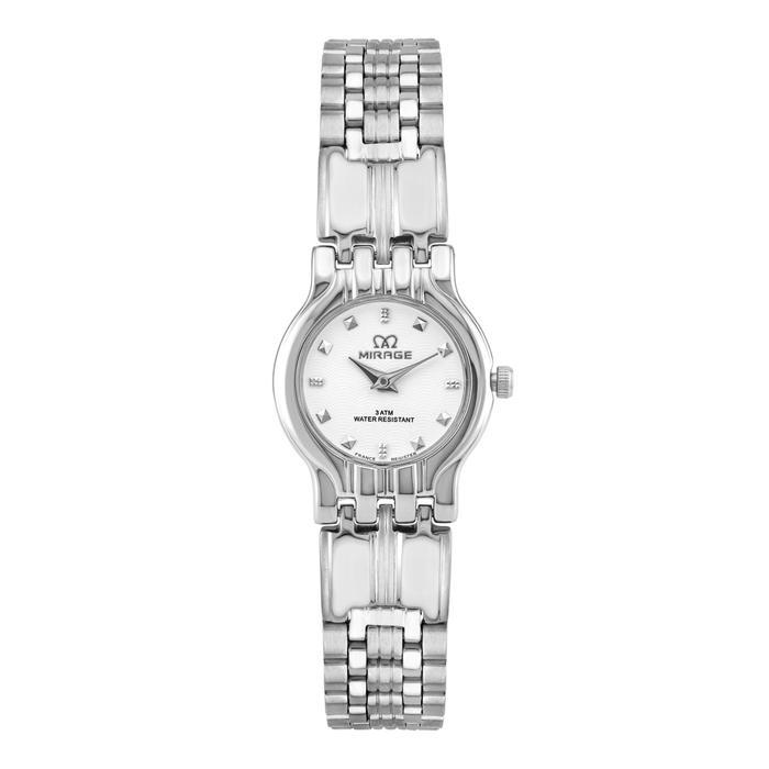 Mirage Watch - Jam Tangan Wanita Anti Air Analog Kasual Klasik Kecil Silver Bergaransi 3682 3760 L -