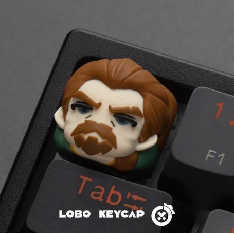 Lobo Breach Valorant Agent Theme Artisan Keycaps Resin Keycap