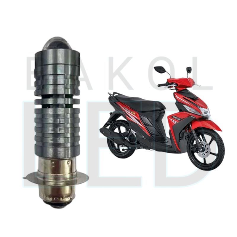 1pcs Lampu depan LED H6 Laser motor Yamaha Mio Z BL