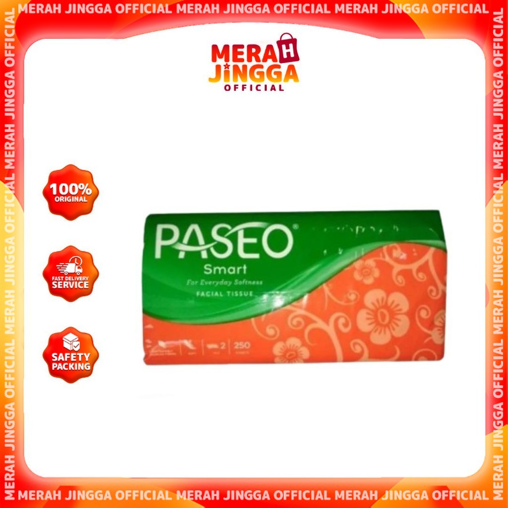 Paseo Tissue Wajah 500's+Xtra40' | Merah Jingga Official