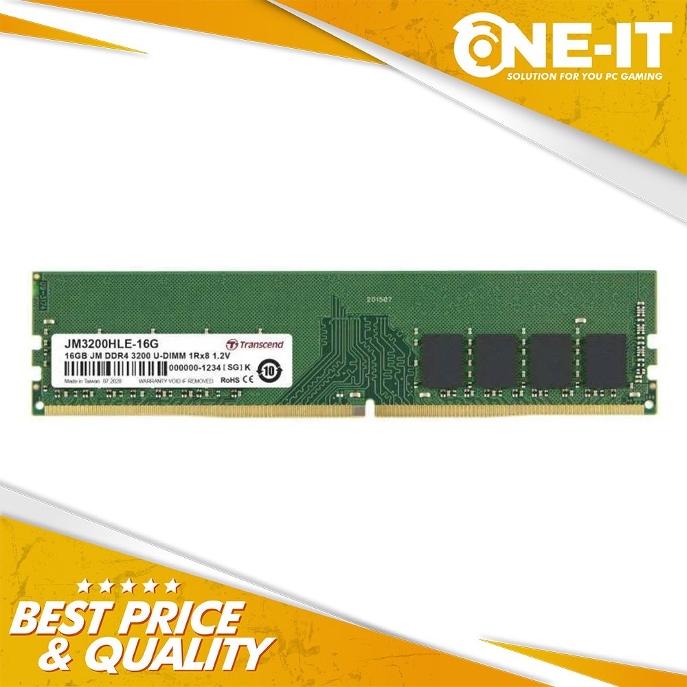 Ram Transcend JM3200HLE-16G 3200 Jetram 16GB DDR4